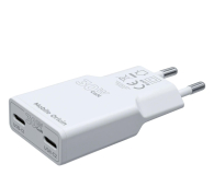 Ładowarka do smartfonów Mobile Origin GaN 30W Slim Charger MO18 Dual USB-C white